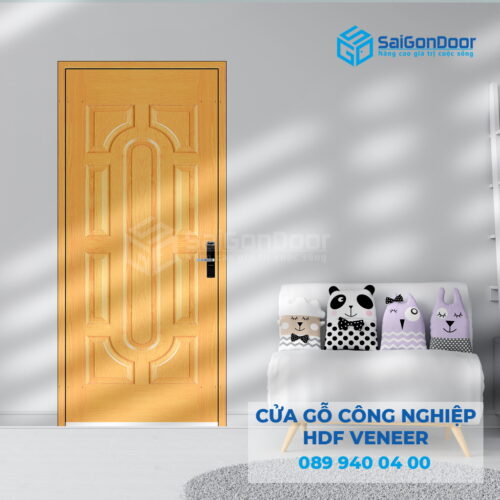 Cửa Gỗ HDF Veneer 019 Sồi-SGD