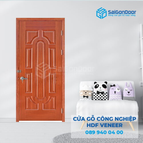 Cửa Gỗ HDF Veneer 19-Xoan Đào-SGD