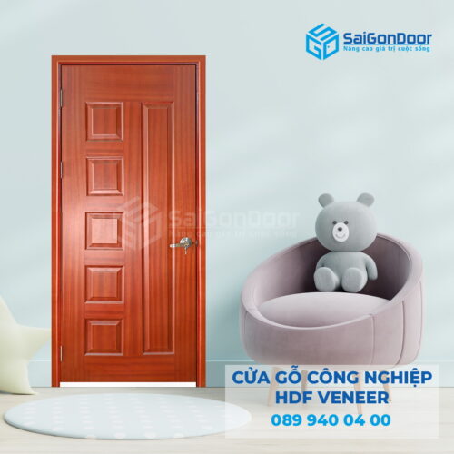Cửa Gỗ HDF Veneer 6B sapele-SGD
